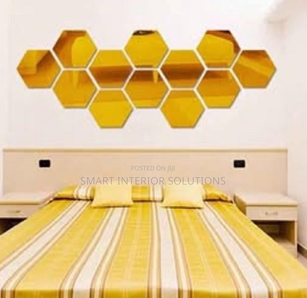 12 Piece Hexagonal Mirrors
