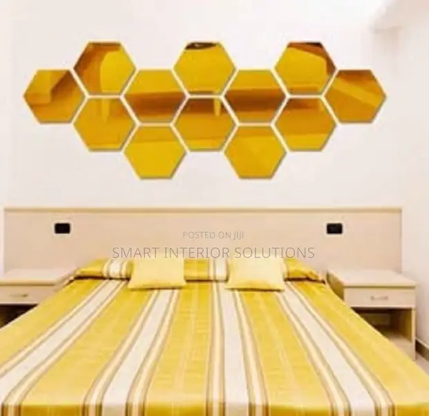 12 Piece Hexagonal Mirrors