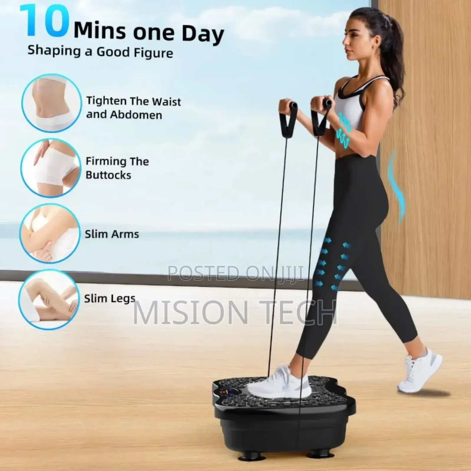 Vibration Plate Exercise Machine, Whole Body Workout 