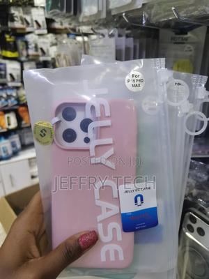 Boerca iPhone 15 Pro Max Pc Hybrid Liquid Jelly Phone Case -Pink - thumbnail 2