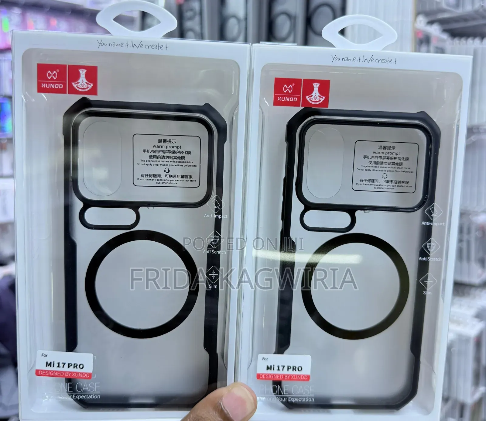 Mi 17 Pro Xundd Shockproof Clear Back Cover With Magsafe