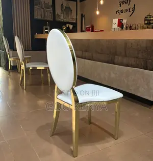 Home Chair; Gold-Frame High-End Stackable Banquet Event Chairs