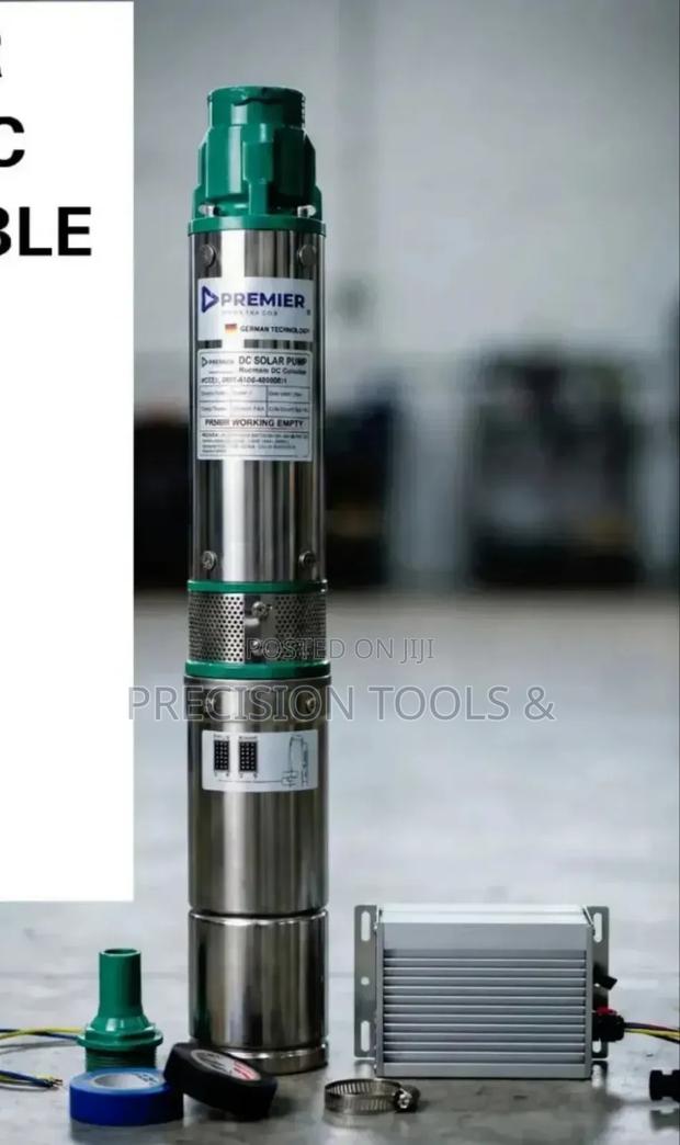 Premier Solar Dc Submersible Pump 48v 500w 1" 55m Deep Head Lift Power