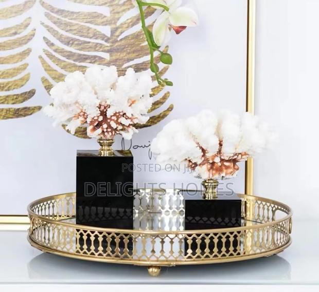 Gold Vintage Tray Mirror-P - thumbnail 2