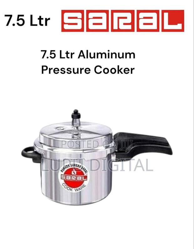 7.5lts Quality Saral Aluminum Pressure Cookers Are Available