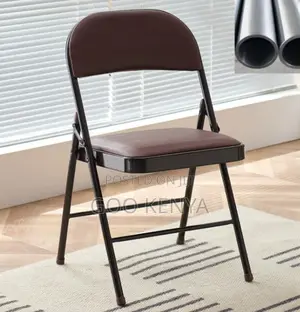 Home Chair; Heavy-Duty Foldable Utility Leather Chair Without Arms