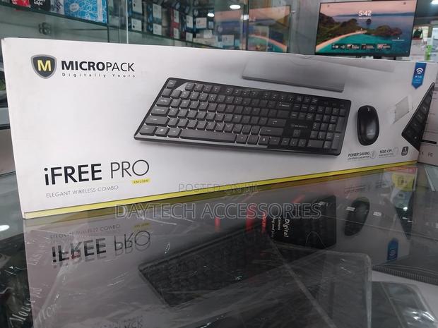 Micropack Wireless Mouse and Keyboard Combo-Black Km-236w - thumbnail 2
