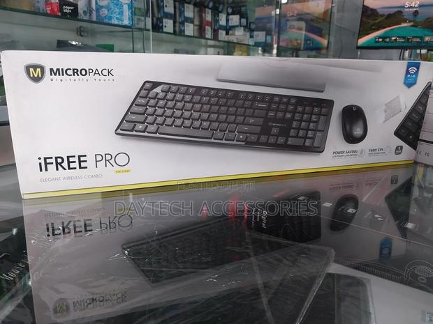 Micropack Wireless Mouse and Keyboard Combo-Black Km-236w - thumbnail 3