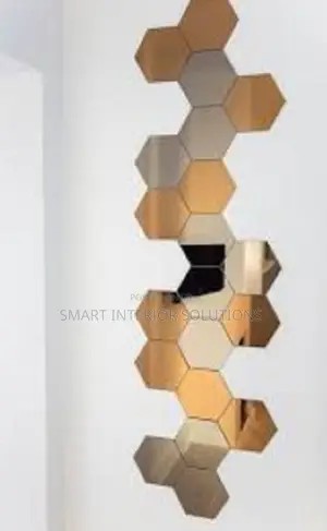 Hexagonal Mirrors for Interior Decor