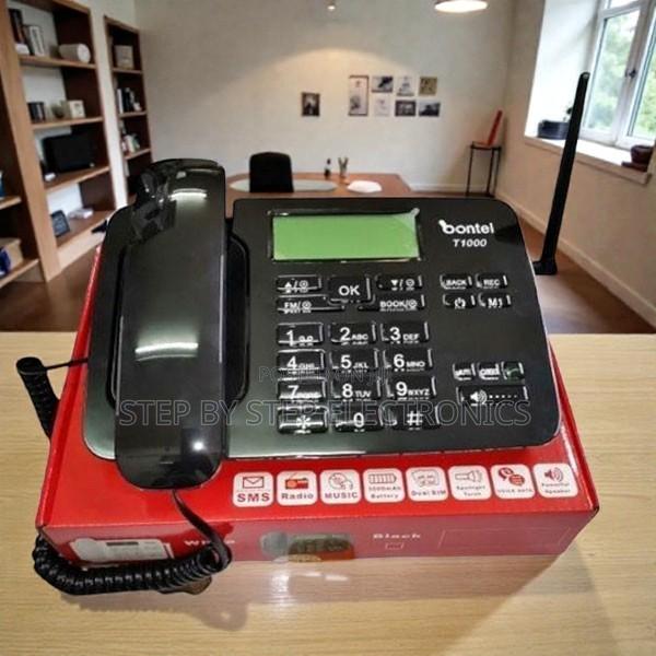 Dual Sim Reliable Connectivity Bontel T1000 GSM Desktop Landline