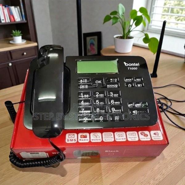 Dual Sim Office Ready Bontel T1000 GSM Fixed Wireless Desk Phone
