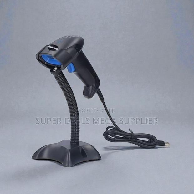 Usb Laser Handheld Scanner With Stand Automatic Scanning Feature