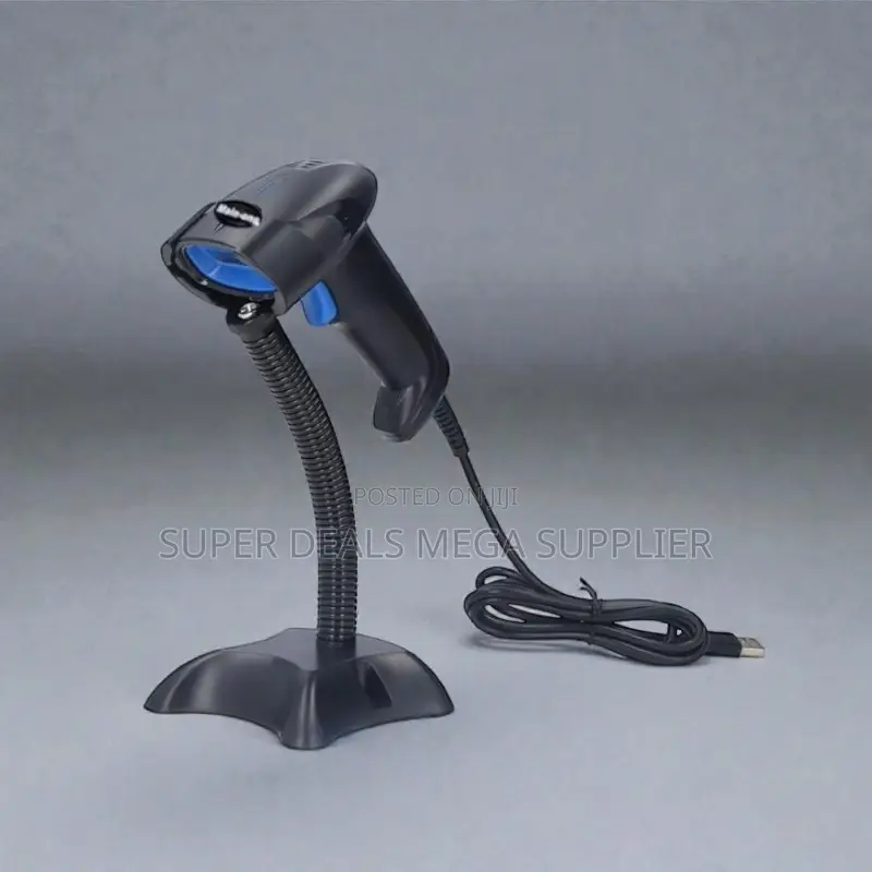 Usb Wired Laser Barcode Scanner With Stand Strong Durable Performance