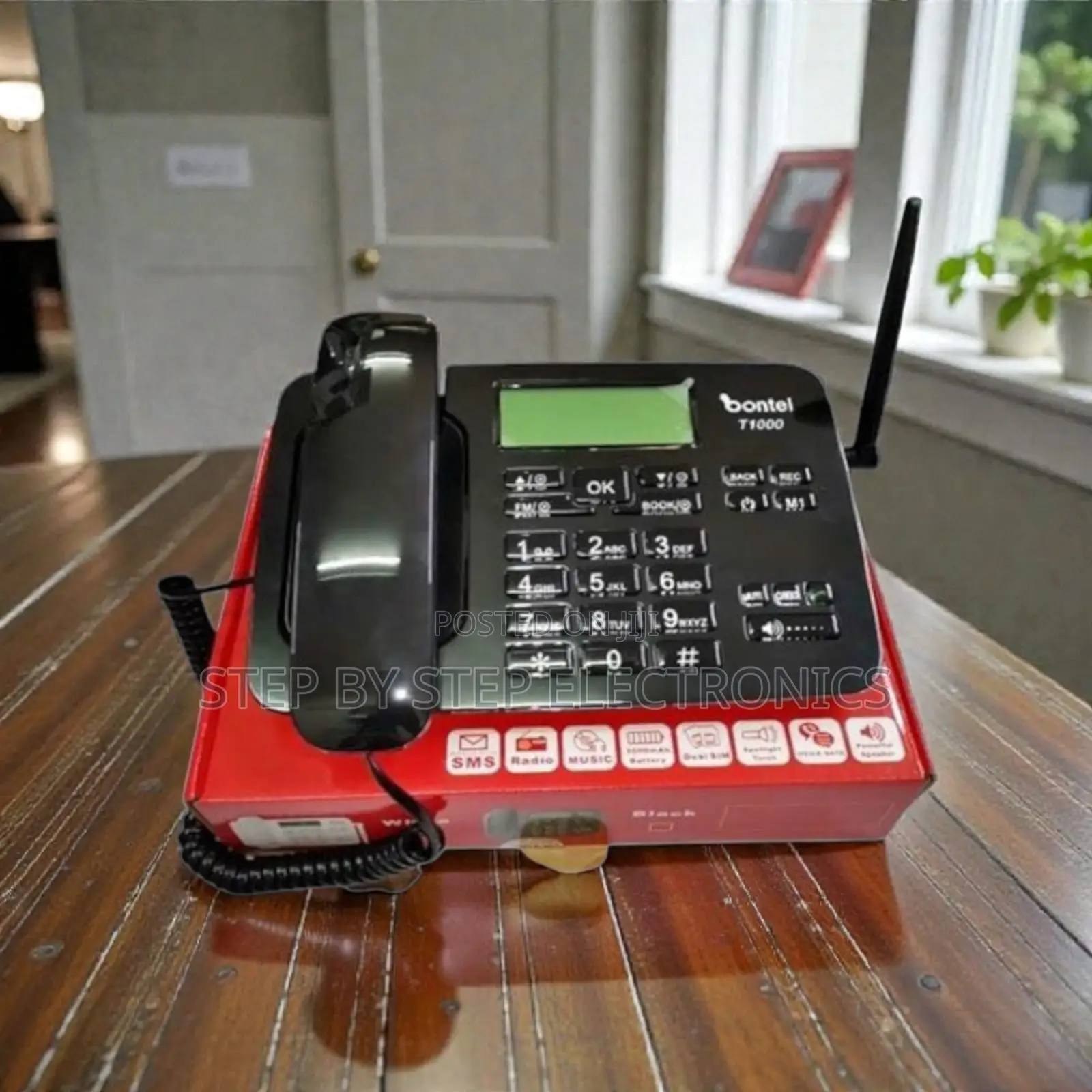 Dual Sim SMS Support Bontel T1000 GSM Wireless Desk Landline Phone