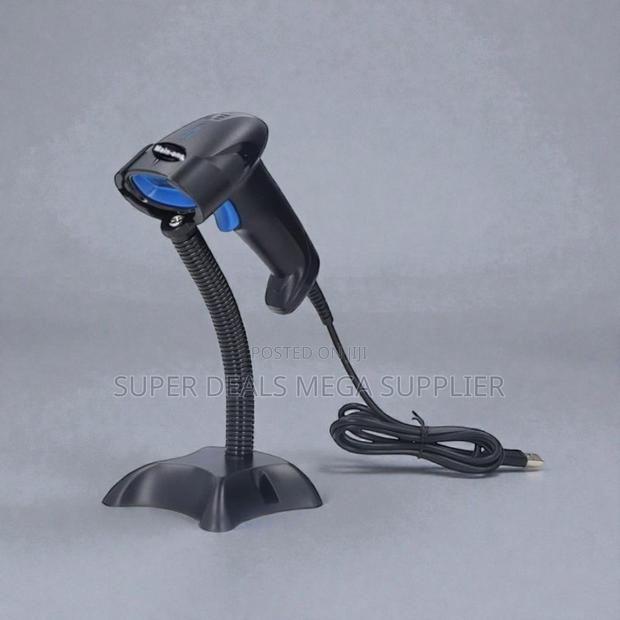 Handheld Usb Barcode Scanner With Stand No Maintenance Long Lasting