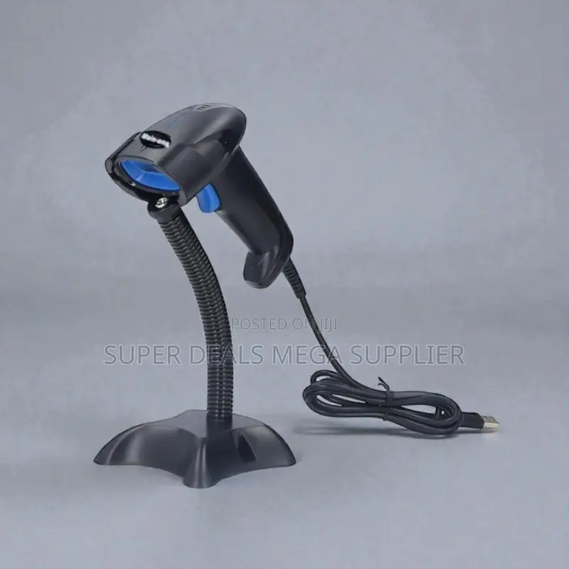 Handheld Usb Barcode Scanner With Stand No Maintenance Long Lasting
