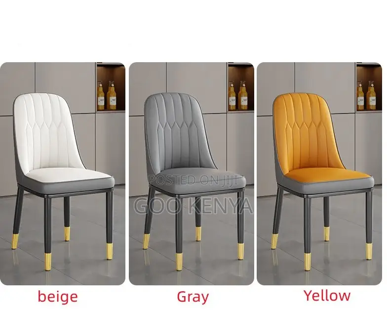 Home Dining Set; Designer Rectangular Dining Set With 4 Leather Chairs