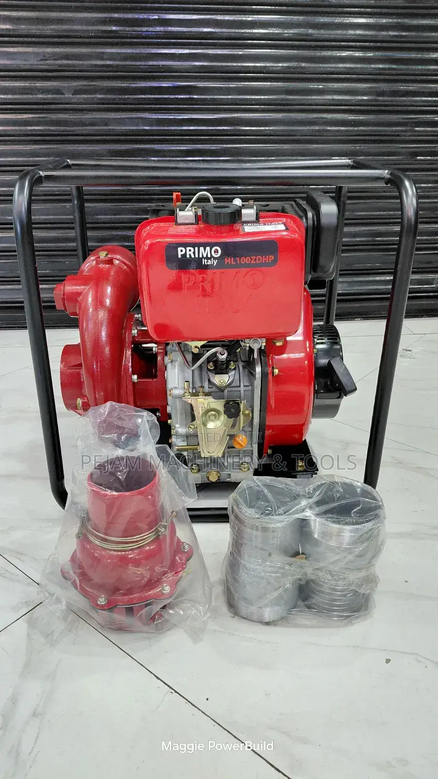 Primo Italy Hl100zdhp 4" High Pressure Diesel Water Pump.