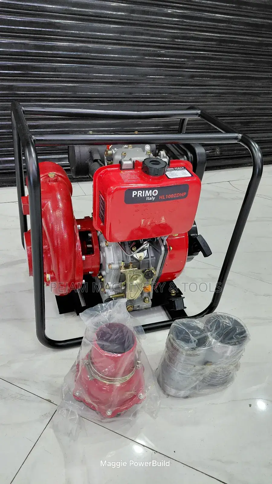 Primo Italy Hl100zdhp 4" High Pressure Diesel Water Pump.