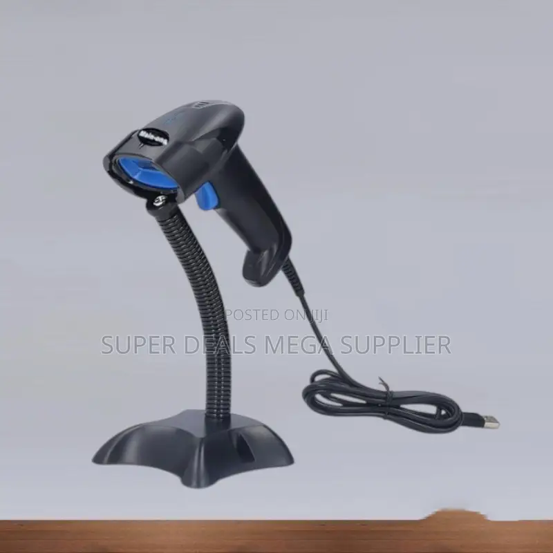 Usb Wired Handheld Laser Barcode Scanner Reader With Stand for Pos Use
