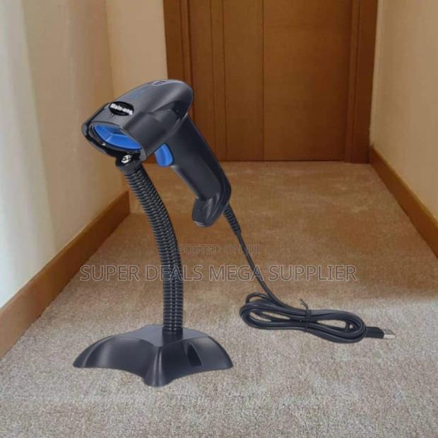 Usb Wired Laser Barcode Scanner Handheld Reader With Stand for Retail
