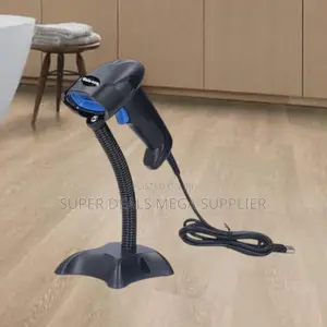 Handheld Usb Wired Laser Barcode Scanner Reader With Stand for Shops