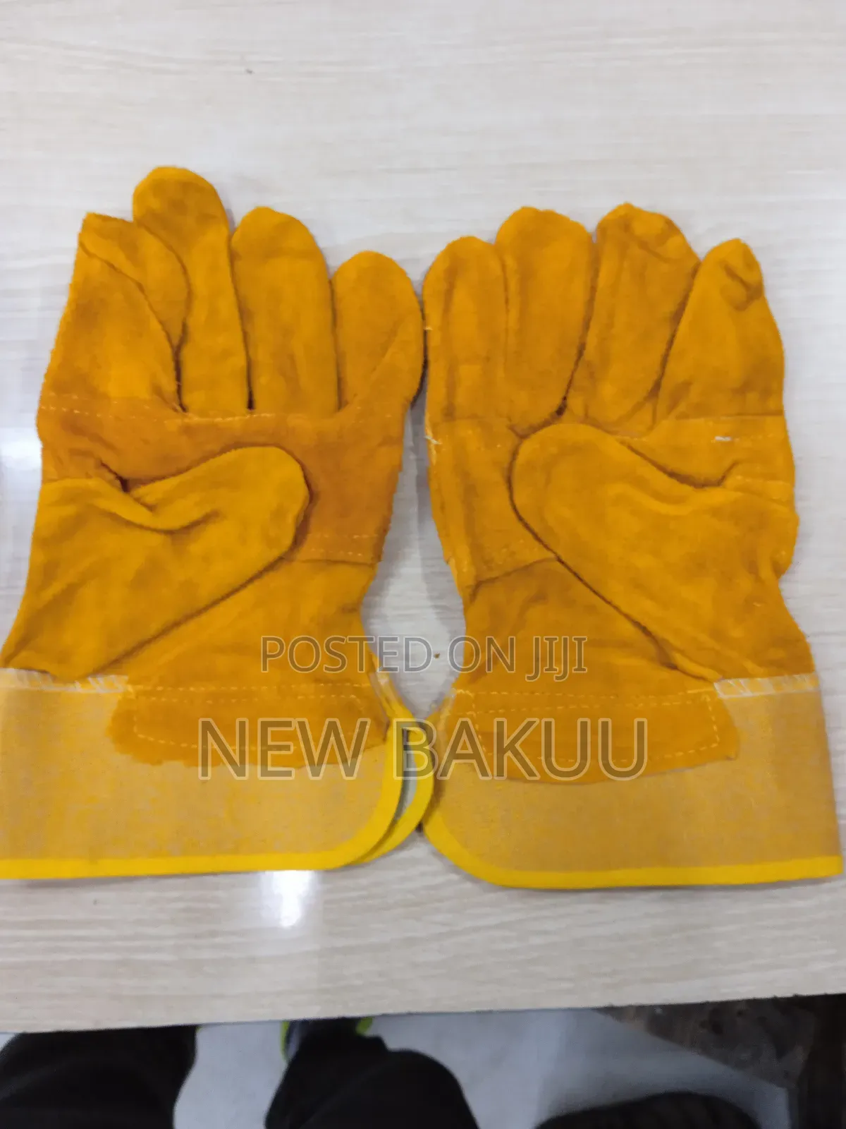 Yellow Leather Gloves