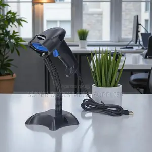 Usb Wired Handheld Laser Barcode Scanner With Stand for Quick Scanning