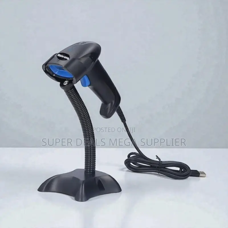Usb Handheld Laser Barcode Scanner With Stand and Ergonomical Handle