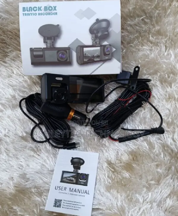 3 in 1 Dual Lens Dash Camera Front, Rear and Parking View
