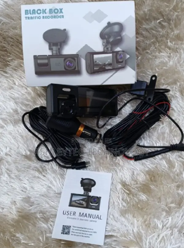 1080p Car DVR Camera 2 Channel Dashcam for Front and Rear Inside