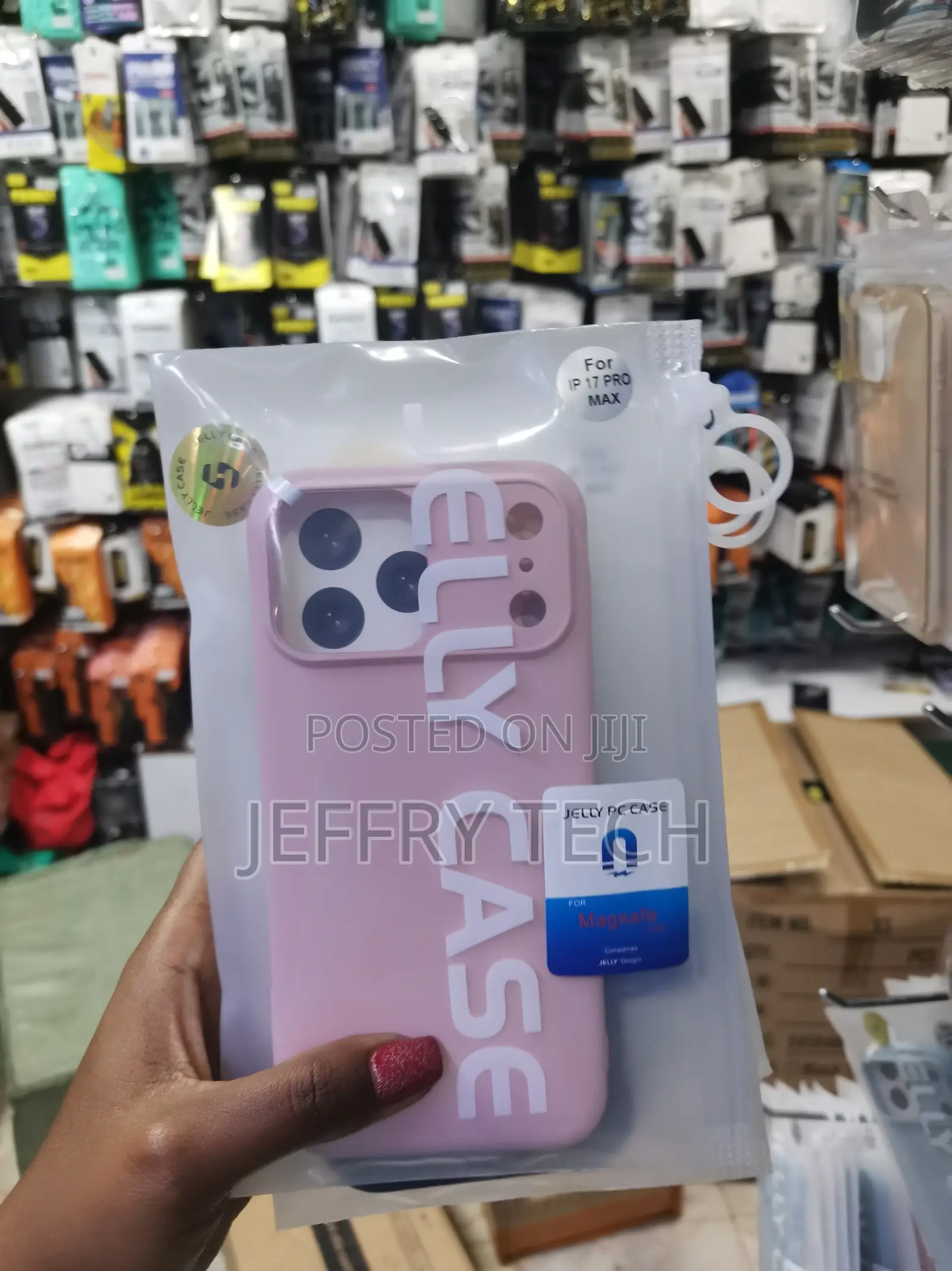 Sikier iPhone 17 Pro Max Pc Hybrid Liquid Jelly Phone Case -Pink
