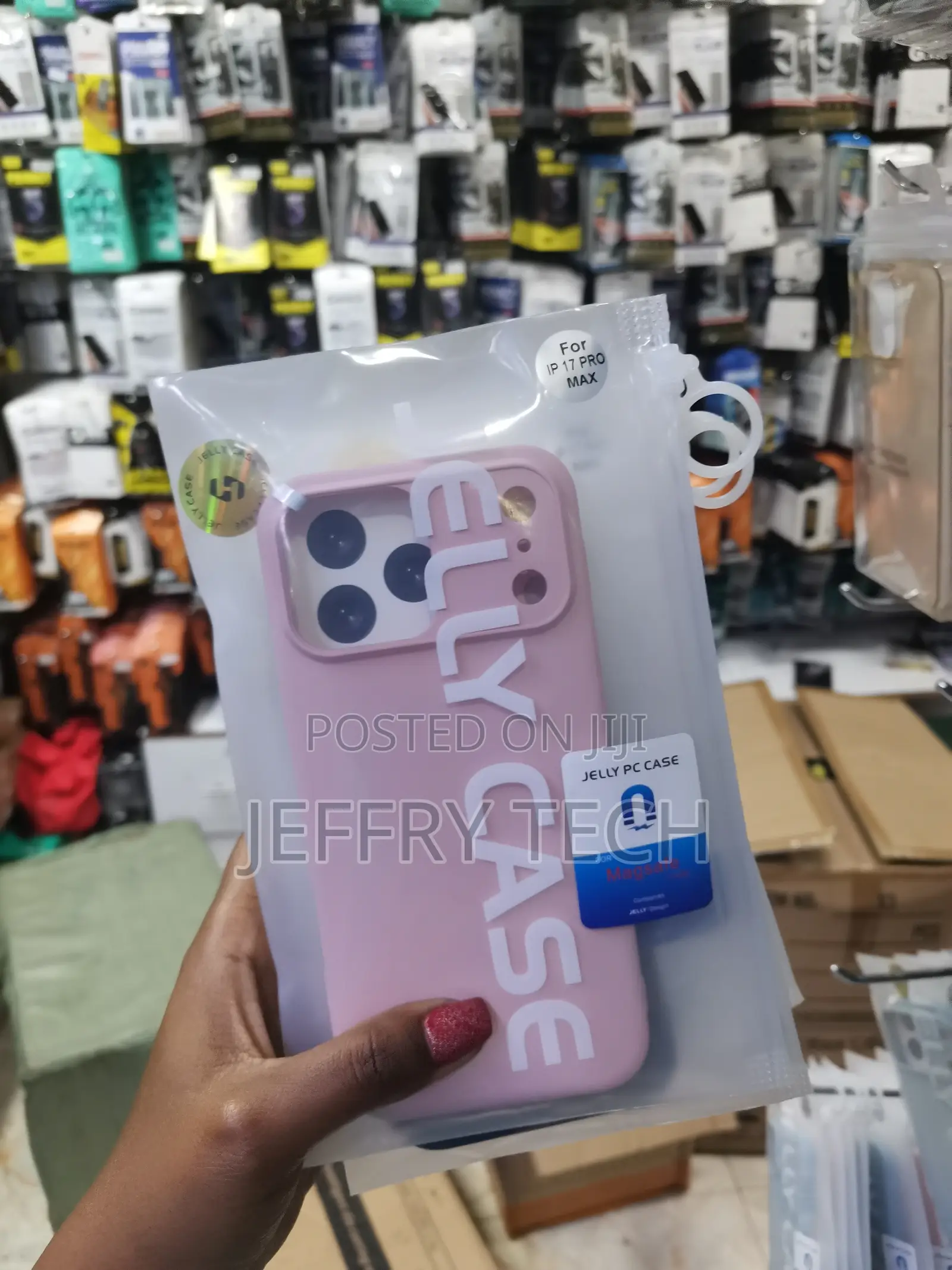 Sikier iPhone 17 Pro Max Pc Hybrid Liquid Jelly Phone Case -Pink