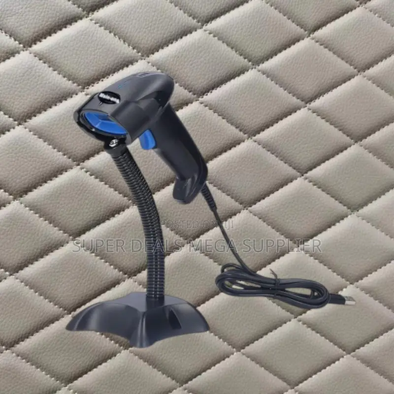 Usb Handheld Laser Barcode Scanner With Stand and Superior Accuracy