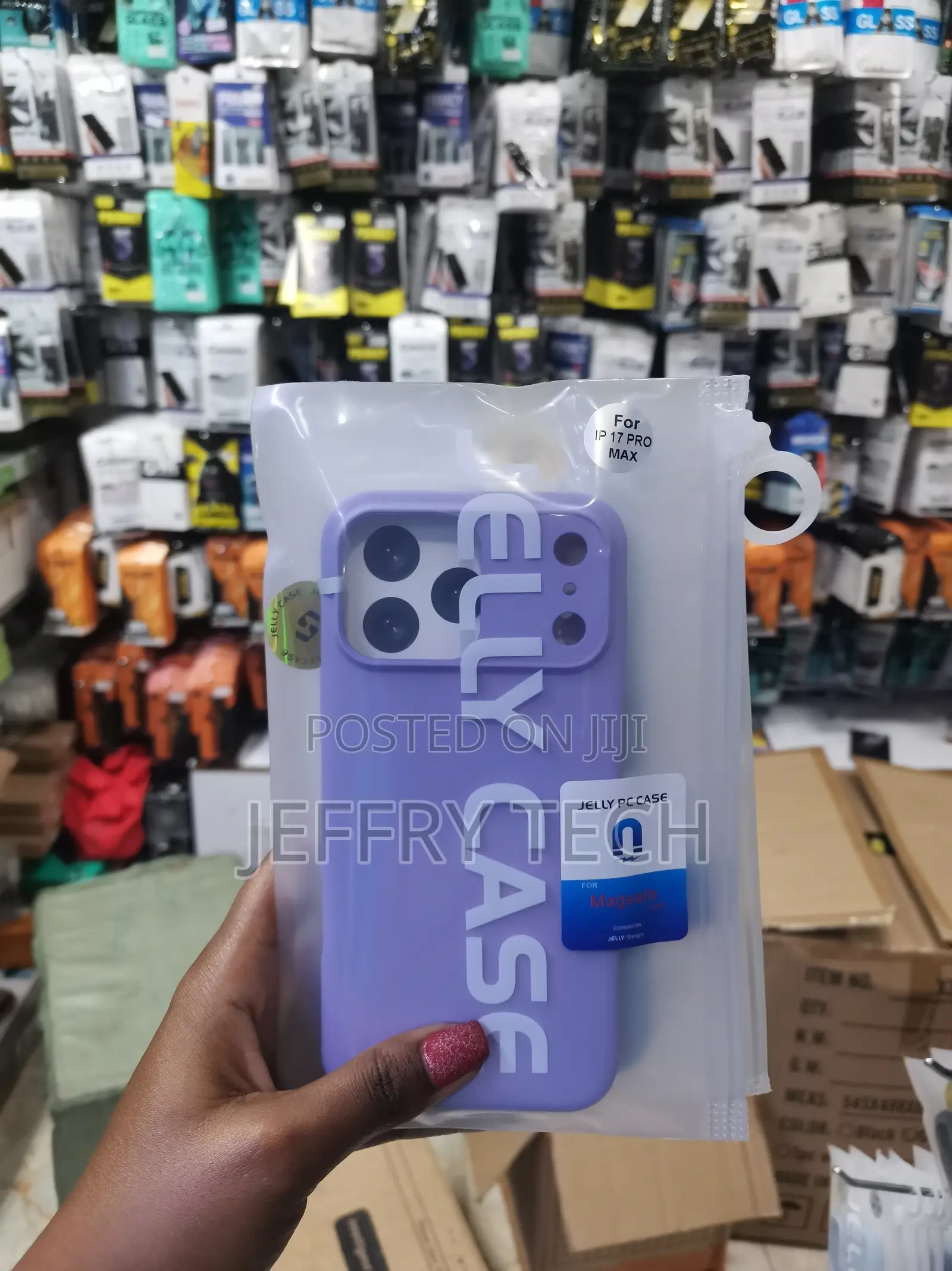 Fyase iPhone 17 Pro Max Pc Hybrid Liquid Jelly Phone Case -Purple
