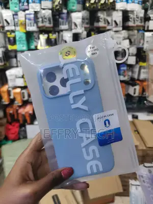 Shokie iPhone 17 Pro Max Pc Hybrid Liquid Jelly Phone Case -Blue