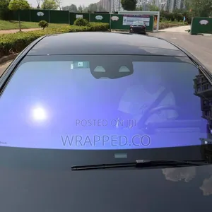 Pure Blue Chameleon Tint Installation | Premium Windshield Tint