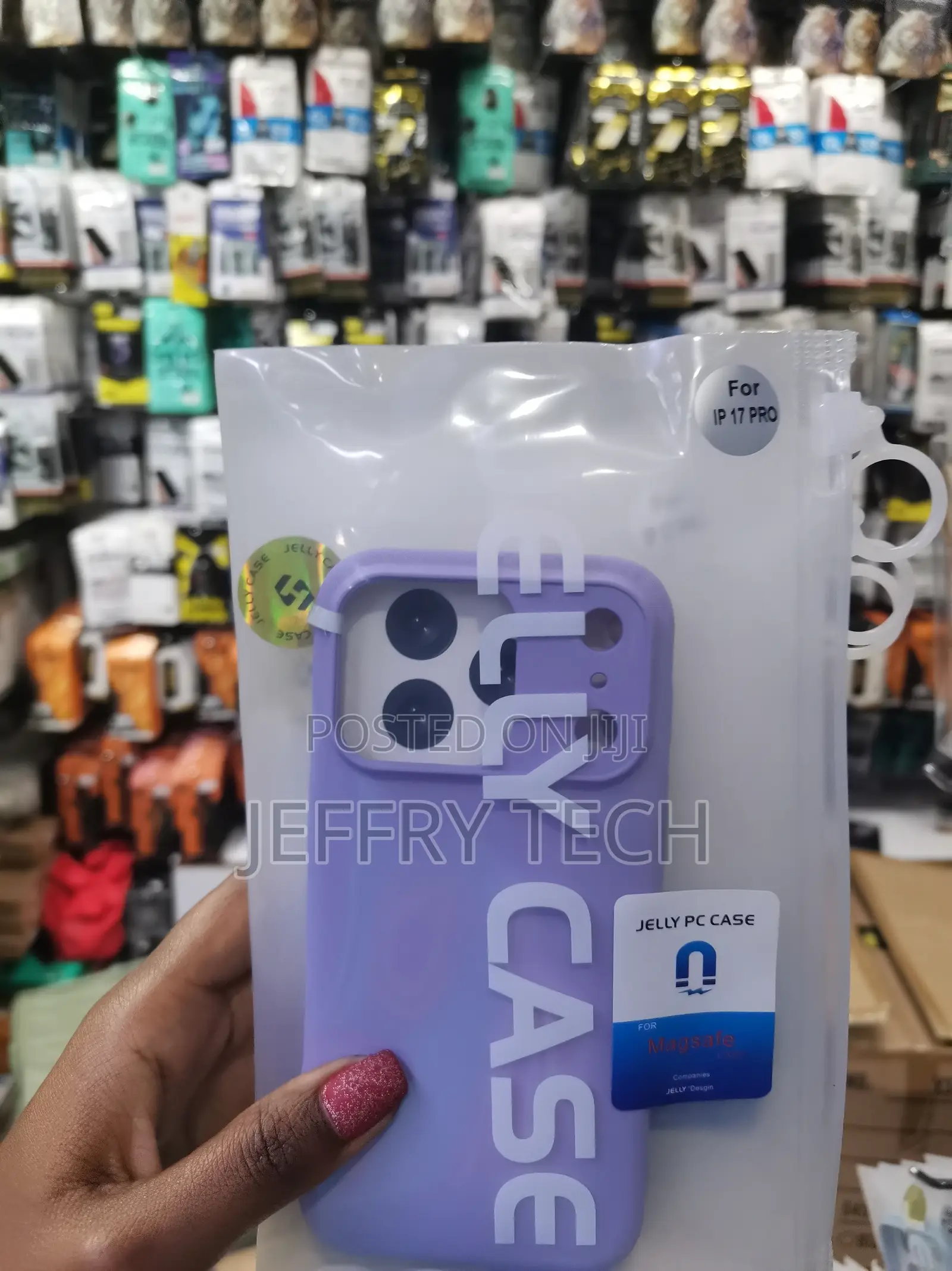 Nesxee iPhone 17 Pro Pc Hybrid Liquid Jelly Phone Case -Purple