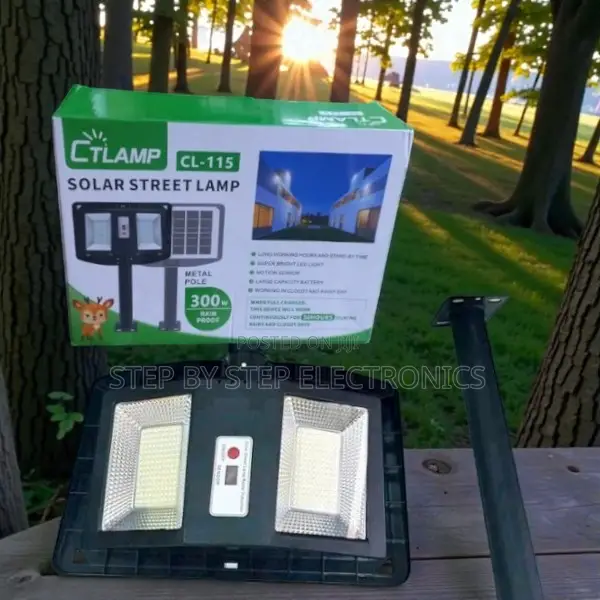 Ctlamp 300w Waterproof Double-Sided Solar Street Light for Compund