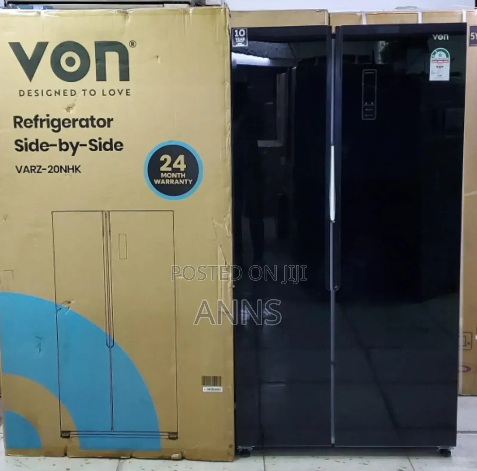 Von Side by Side Fridge 450litres
