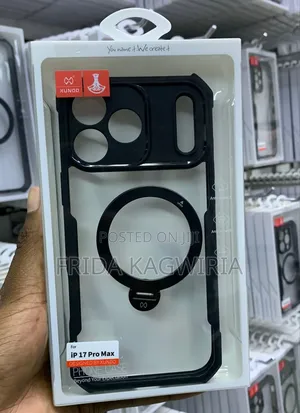 iPhone 17 Pro Max Xundd Shockproof Clear Back Cover With Magsafe Stand