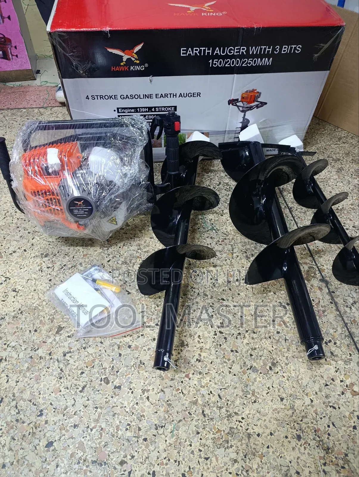 Heavy Duty Earth Auger Petrol Engine