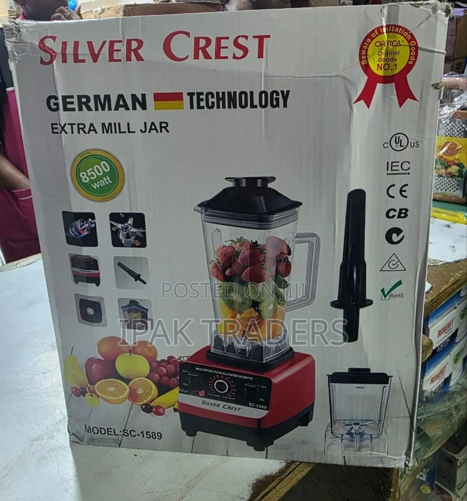 Silver Crest Commercial Blender 2 in 1 
8500 Watts