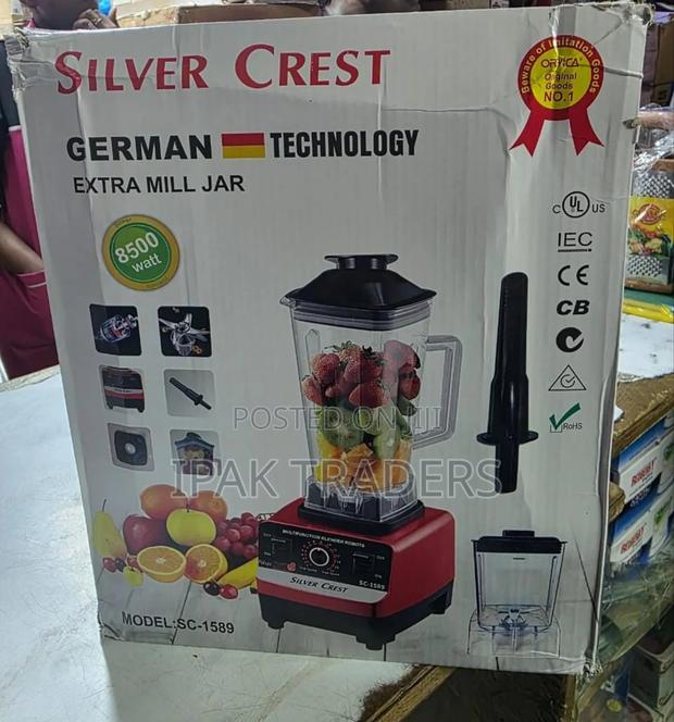 Silver Crest Commercial Blender 2 in 1 
8500 Watts