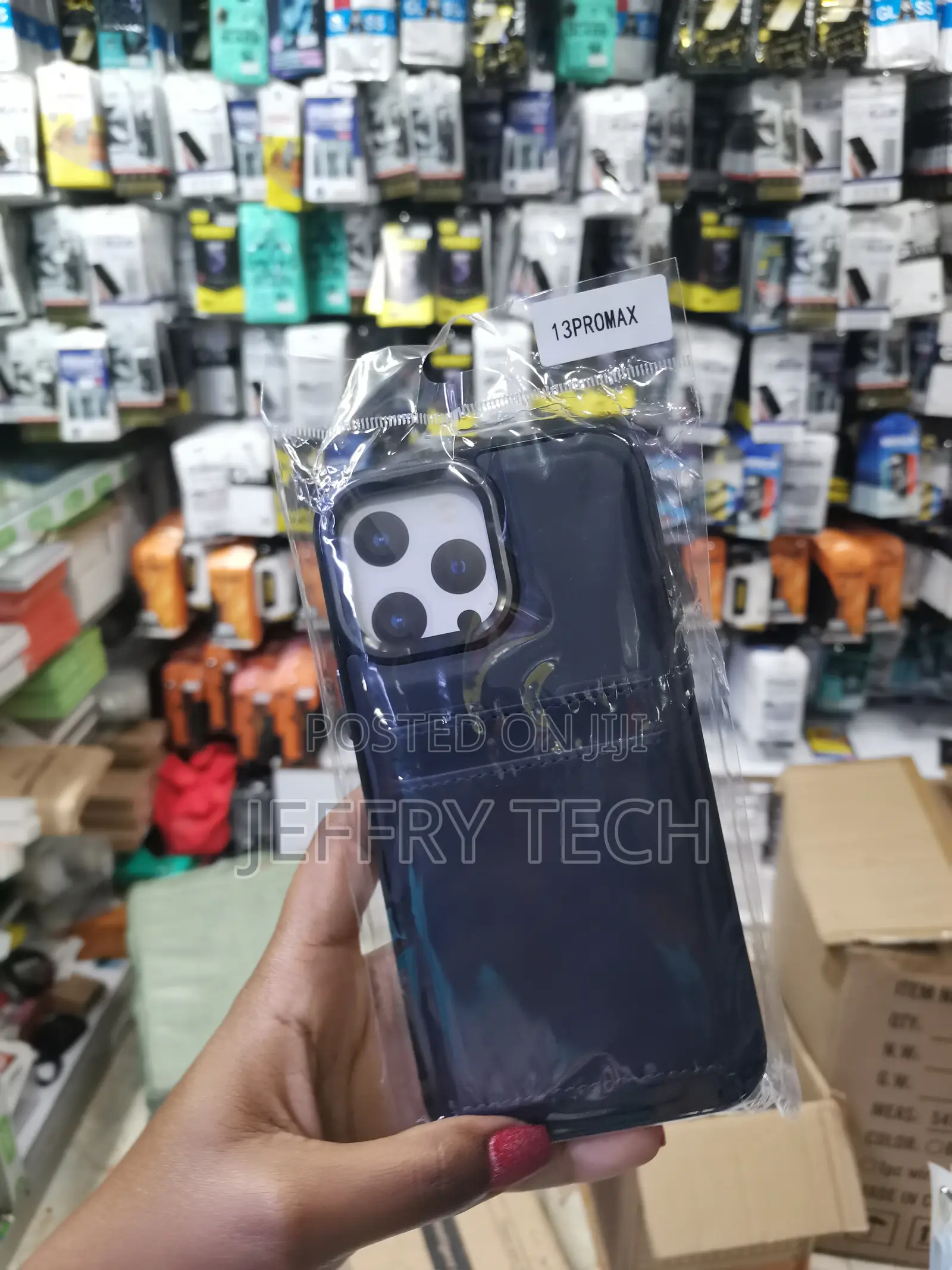 Venito Leather Wallet Back Case With Card Holder for iPhone 13 Pro Max