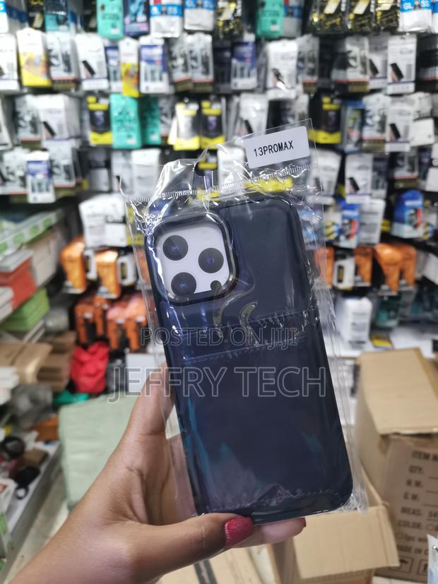 Venito Leather Wallet Back Case With Card Holder for iPhone 13 Pro Max - thumbnail 3