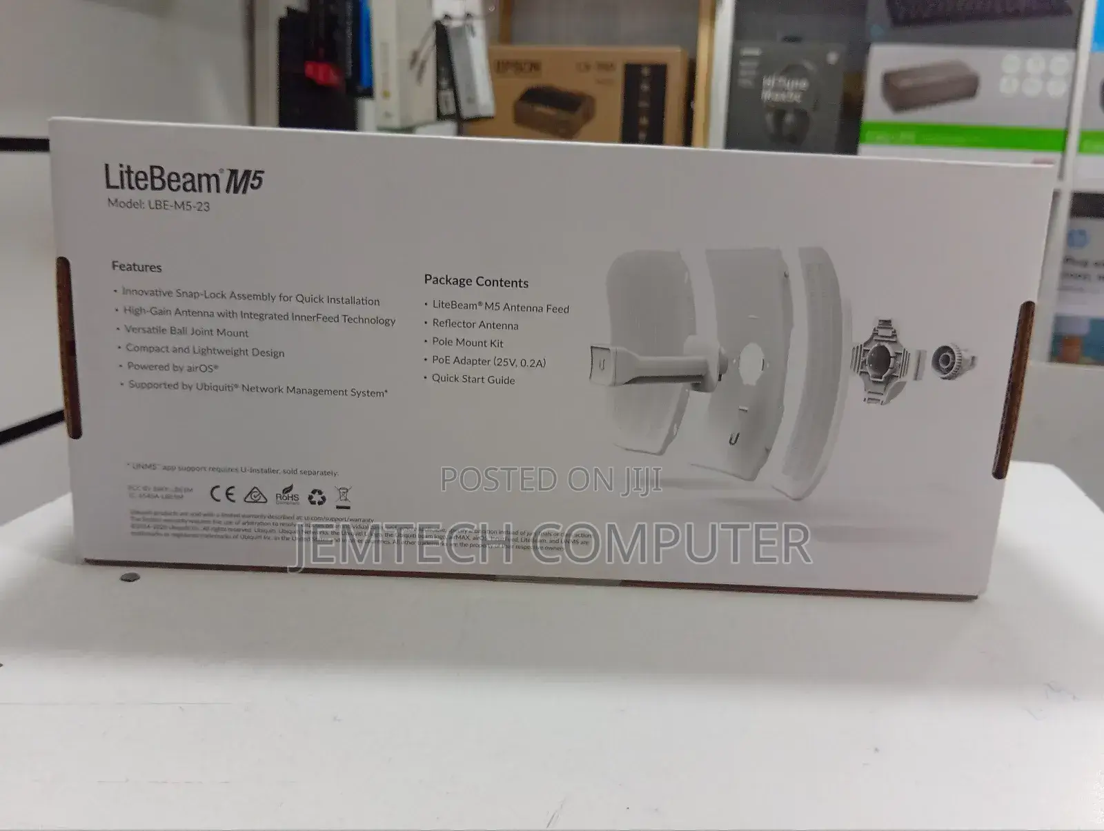 Ubiquiti Airmax Litebeam M5 23dbi Wireless Cpe (Lbe-M5-23)