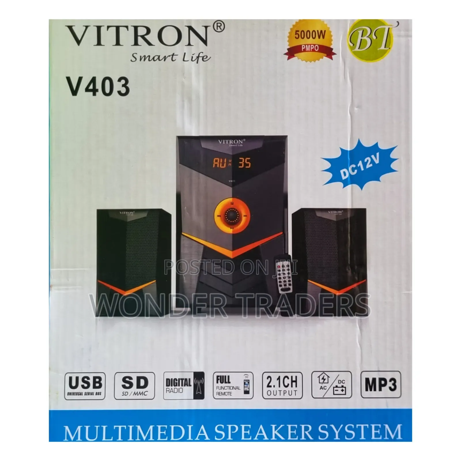 *Vitron V403 2.1 Inch Bluetooth Speaker