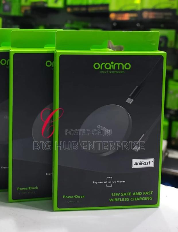 Oraimo Powerdock Owh-1151 15w Wireless Charging Pads- Black - thumbnail 2