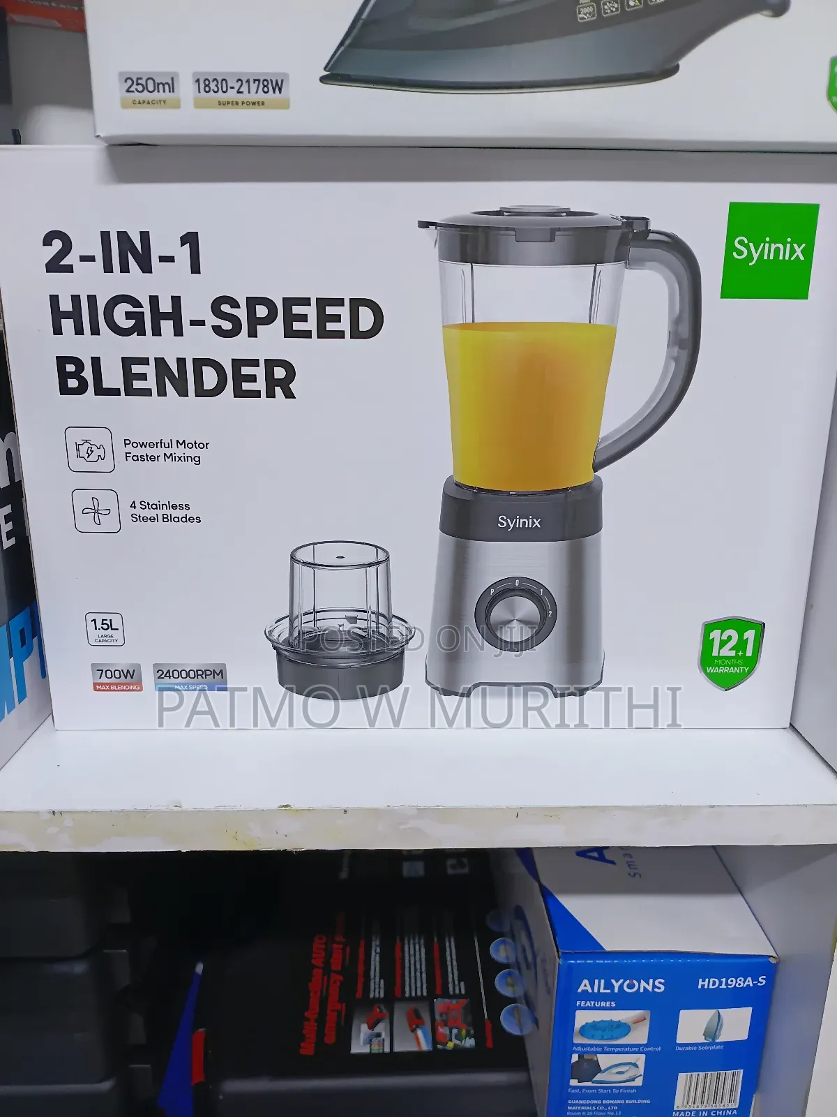 Syinix 2 in 1 Blender
